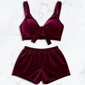 Velvet Crop / Shorts Bundle
